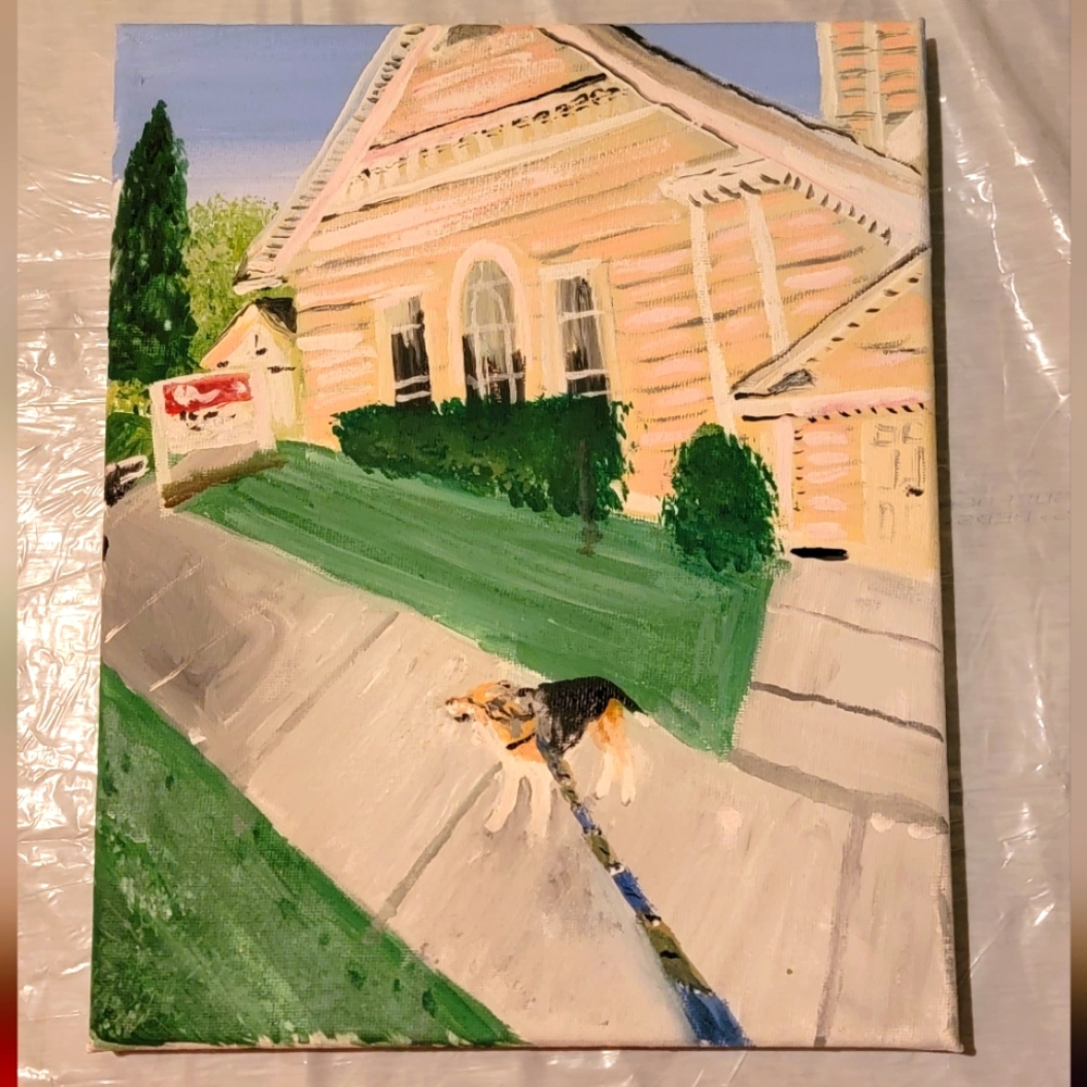 8 x 10 " acrylic art on canvas
